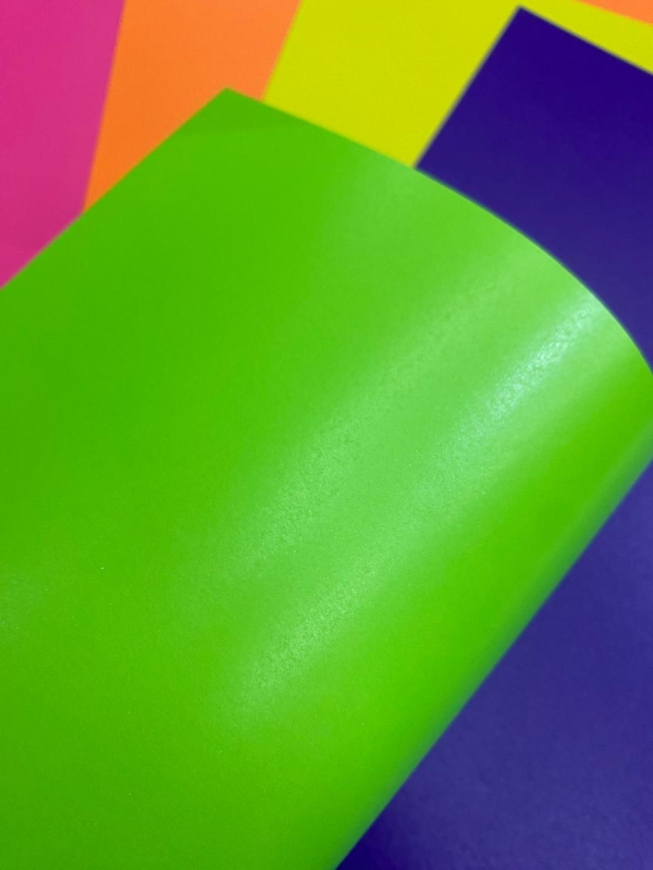 Papel Perolizado Neon Verde 180g A4 20fls