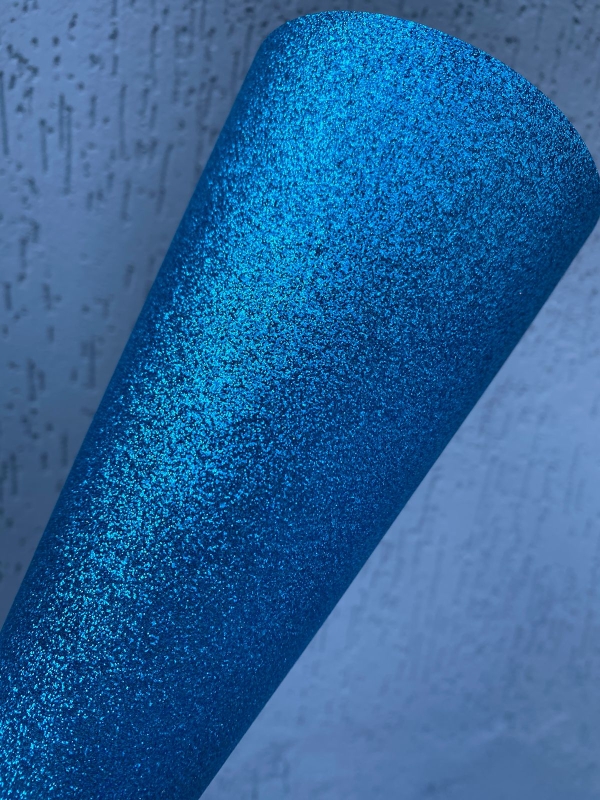 Papel Glitter Azul 180g A4 - OffPaper