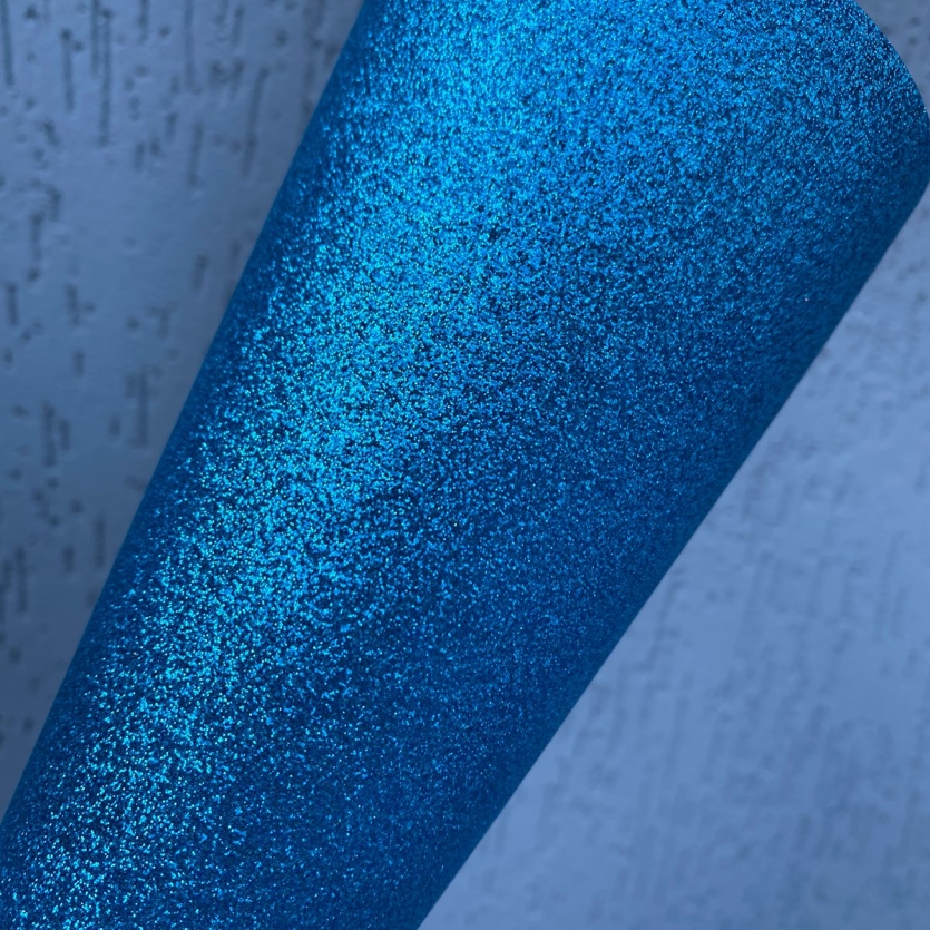 Papel Glitter Azul 180g A4 - OffPaper