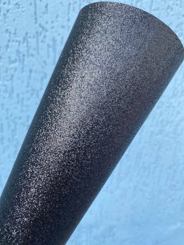 Papel Glitter Preto 180g A4 - OffPaper