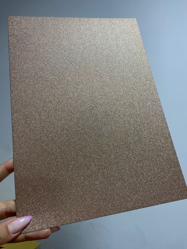 Papel Glitter Metalico Ouro Velho 250g A4