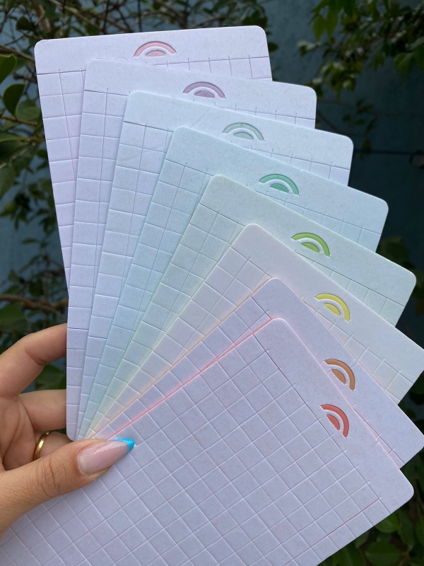 Kit Colorup Arco Iris Pastel - 10x10 (8 cartelas)