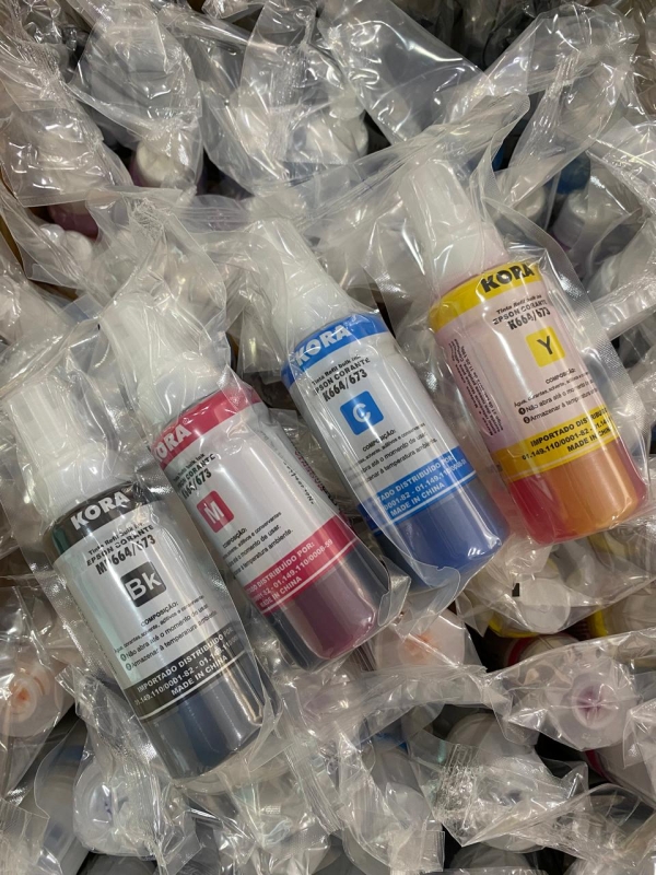 Kit 04 Tintas 664/673 refil Bulk Ink Epson - Kora