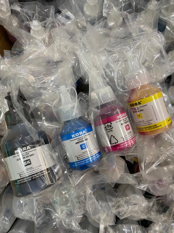 Kit 04 Tintas BT5001 BTD60BK refil Bulk Ink Brother - Kora
