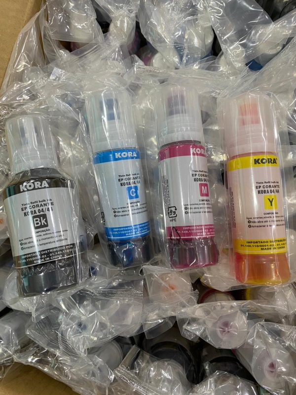Kit 04 Tintas 504/544 refil Bulk Ink Epson - Kora