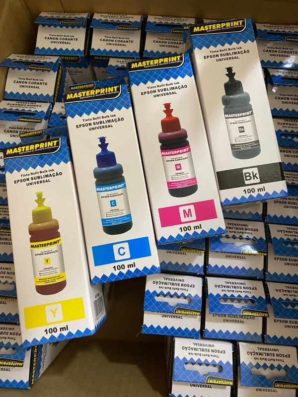 Kit 04 Tintas refil Bulk Ink Compatível Epson Sublimação