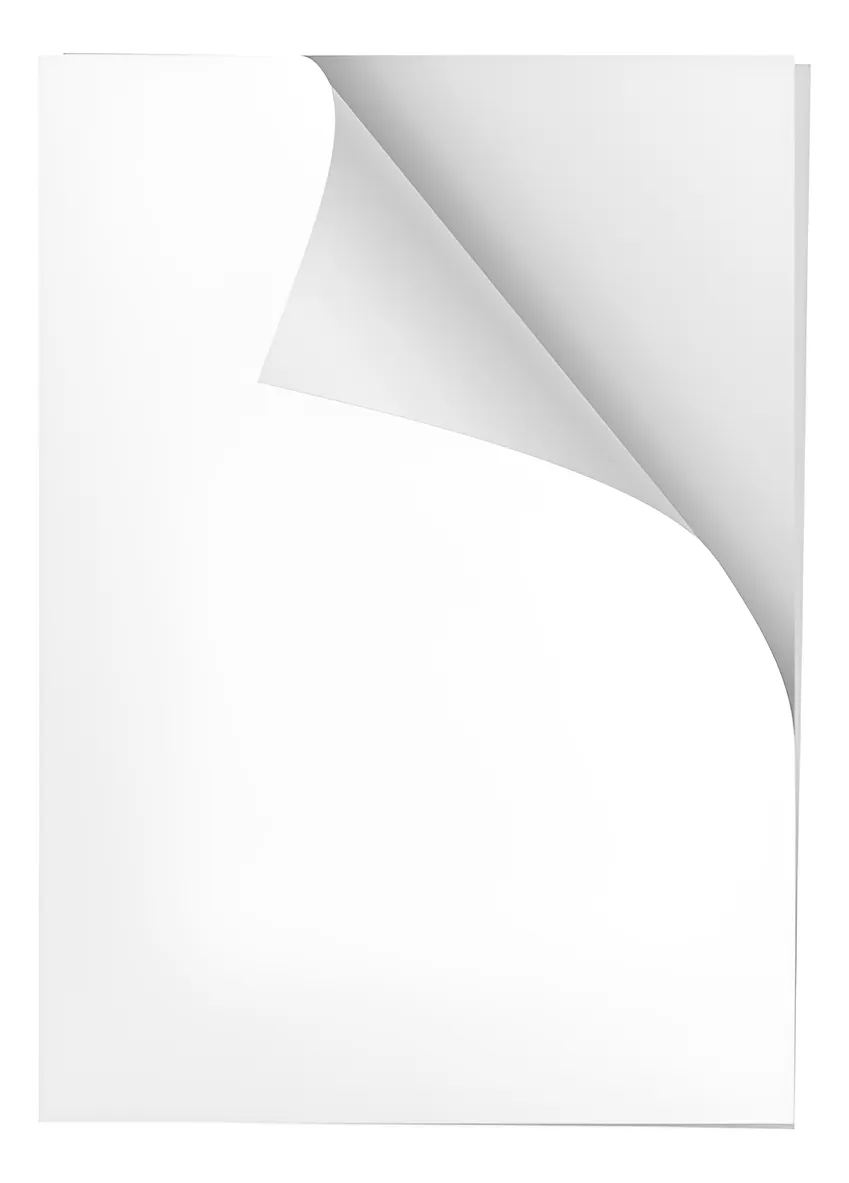 Filme Adesivo Branco Glossy 135g A4 - 100fls (à prova d'água)